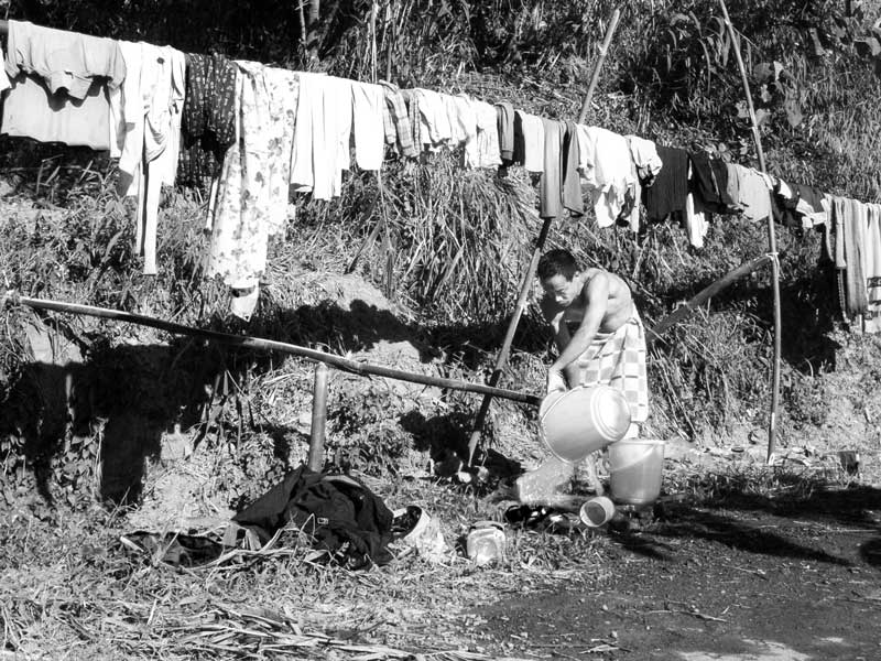 Men and Water Needs from Gender Perspective - Doing one's own laundry in Mokokchung district, Nagaland